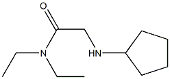 2-(cyclopentylamino)-N,N-diethylacetamide Struktur