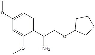 2-(cyclopentyloxy)-1-(2,4-dimethoxyphenyl)ethanamine Struktur