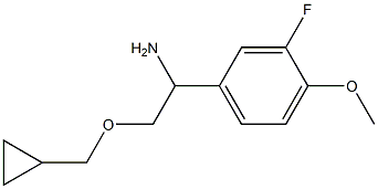 2-(cyclopropylmethoxy)-1-(3-fluoro-4-methoxyphenyl)ethan-1-amine