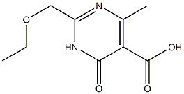 2-(ethoxymethyl)-4-methyl-6-oxo-1,6-dihydropyrimidine-5-carboxylic acid Structure