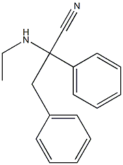 2-(ethylamino)-2,3-diphenylpropanenitrile Structure