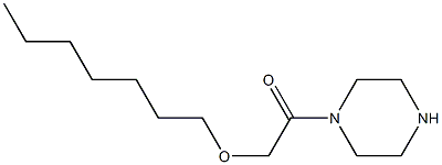 2-(heptyloxy)-1-(piperazin-1-yl)ethan-1-one,,结构式