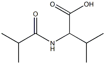 2-(isobutyrylamino)-3-methylbutanoic acid Struktur