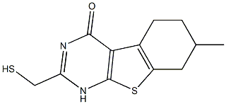 2-(mercaptomethyl)-7-methyl-5,6,7,8-tetrahydro[1]benzothieno[2,3-d]pyrimidin-4(1H)-one Structure