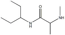 2-(methylamino)-N-(pentan-3-yl)propanamide Structure