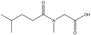 2-(N,4-dimethylpentanamido)acetic acid Structure
