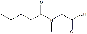 2-(N,4-dimethylpentanamido)acetic acid 结构式