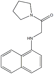 2-(naphthalen-1-ylamino)-1-(pyrrolidin-1-yl)ethan-1-one Structure