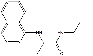 2-(naphthalen-1-ylamino)-N-propylpropanamide 化学構造式