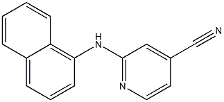2-(naphthalen-1-ylamino)pyridine-4-carbonitrile Structure