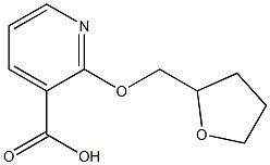 2-(oxolan-2-ylmethoxy)pyridine-3-carboxylic acid 化学構造式