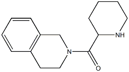 2-(piperidin-2-ylcarbonyl)-1,2,3,4-tetrahydroisoquinoline 结构式