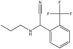 2-(propylamino)-2-[2-(trifluoromethyl)phenyl]acetonitrile Struktur