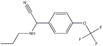 2-(propylamino)-2-[4-(trifluoromethoxy)phenyl]acetonitrile Structure