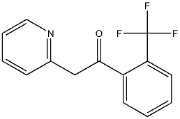 2-(pyridin-2-yl)-1-[2-(trifluoromethyl)phenyl]ethan-1-one 结构式