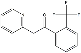 2-(pyridin-2-yl)-1-[2-(trifluoromethyl)phenyl]ethan-1-one Structure