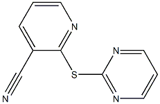 2-(pyrimidin-2-ylsulfanyl)pyridine-3-carbonitrile Structure