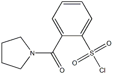 2-(pyrrolidin-1-ylcarbonyl)benzene-1-sulfonyl chloride 结构式