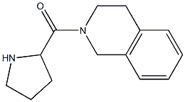 2-(pyrrolidin-2-ylcarbonyl)-1,2,3,4-tetrahydroisoquinoline Struktur
