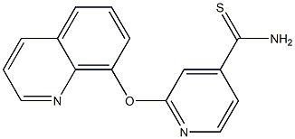 2-(quinolin-8-yloxy)pyridine-4-carbothioamide Structure