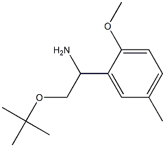 2-(tert-butoxy)-1-(2-methoxy-5-methylphenyl)ethan-1-amine 化学構造式