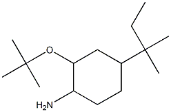 2-(tert-butoxy)-4-(2-methylbutan-2-yl)cyclohexan-1-amine,,结构式
