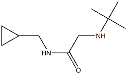 2-(tert-butylamino)-N-(cyclopropylmethyl)acetamide Struktur