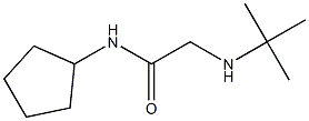 2-(tert-butylamino)-N-cyclopentylacetamide 化学構造式