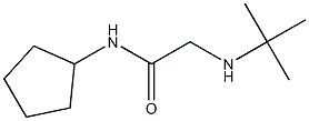 2-(tert-butylamino)-N-cyclopentylacetamide Struktur