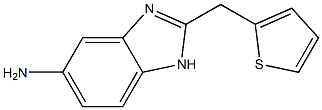 2-(thien-2-ylmethyl)-1H-benzimidazol-5-amine Structure