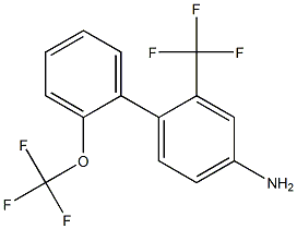 2'-(trifluoromethoxy)-2-(trifluoromethyl)-1,1'-biphenyl-4-amine,,结构式