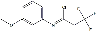 2,2,2-trifluoro-N-(3-methoxyphenyl)ethanecarbonimidoyl chloride,,结构式