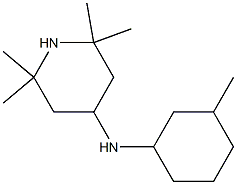 2,2,6,6-tetramethyl-N-(3-methylcyclohexyl)piperidin-4-amine,,结构式