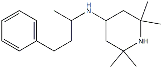 2,2,6,6-tetramethyl-N-(4-phenylbutan-2-yl)piperidin-4-amine 化学構造式
