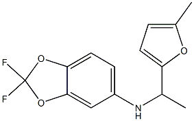 2,2-difluoro-N-[1-(5-methylfuran-2-yl)ethyl]-2H-1,3-benzodioxol-5-amine