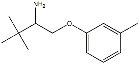 2,2-dimethyl-1-[(3-methylphenoxy)methyl]propylamine,,结构式