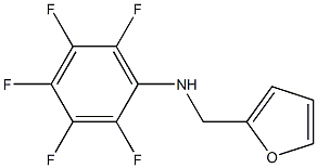 2,3,4,5,6-pentafluoro-N-(furan-2-ylmethyl)aniline Struktur