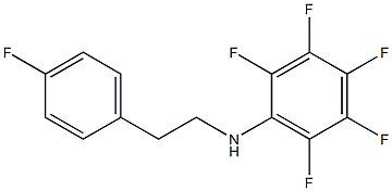 2,3,4,5,6-pentafluoro-N-[2-(4-fluorophenyl)ethyl]aniline 化学構造式