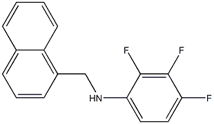 2,3,4-trifluoro-N-(naphthalen-1-ylmethyl)aniline 结构式