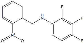 2,3,4-trifluoro-N-[(2-nitrophenyl)methyl]aniline,,结构式