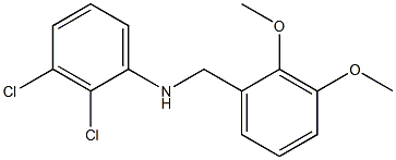 2,3-dichloro-N-[(2,3-dimethoxyphenyl)methyl]aniline 结构式