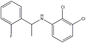 2,3-dichloro-N-[1-(2-fluorophenyl)ethyl]aniline 结构式