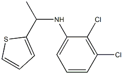 2,3-dichloro-N-[1-(thiophen-2-yl)ethyl]aniline 化学構造式