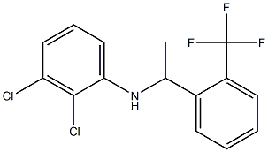 2,3-dichloro-N-{1-[2-(trifluoromethyl)phenyl]ethyl}aniline Struktur