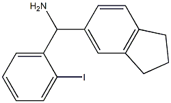 2,3-dihydro-1H-inden-5-yl(2-iodophenyl)methanamine|