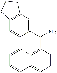 2,3-dihydro-1H-inden-5-yl(naphthalen-1-yl)methanamine 结构式