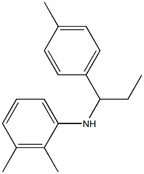 2,3-dimethyl-N-[1-(4-methylphenyl)propyl]aniline 结构式