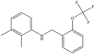 2,3-dimethyl-N-{[2-(trifluoromethoxy)phenyl]methyl}aniline Structure