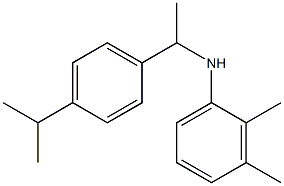 2,3-dimethyl-N-{1-[4-(propan-2-yl)phenyl]ethyl}aniline Struktur