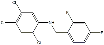 2,4,5-trichloro-N-[(2,4-difluorophenyl)methyl]aniline 结构式